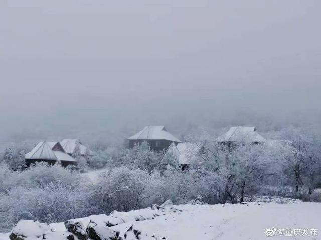 一组美图，共赏重庆雪景