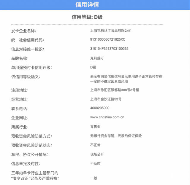 上海老牌蛋糕店克莉丝汀被传倒闭背后：预付卡兑付被指有风险
