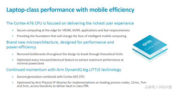 ARM全新CPUA76亮相：瞄准7nm的顶端