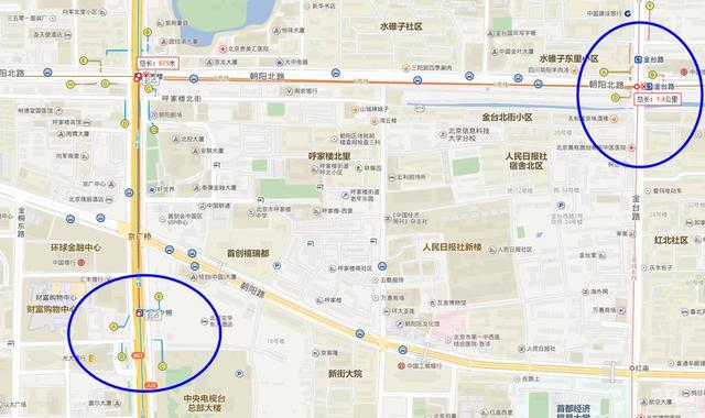 北京地铁14号线金台路站、10号线金台夕照站：哪个是金台夕照