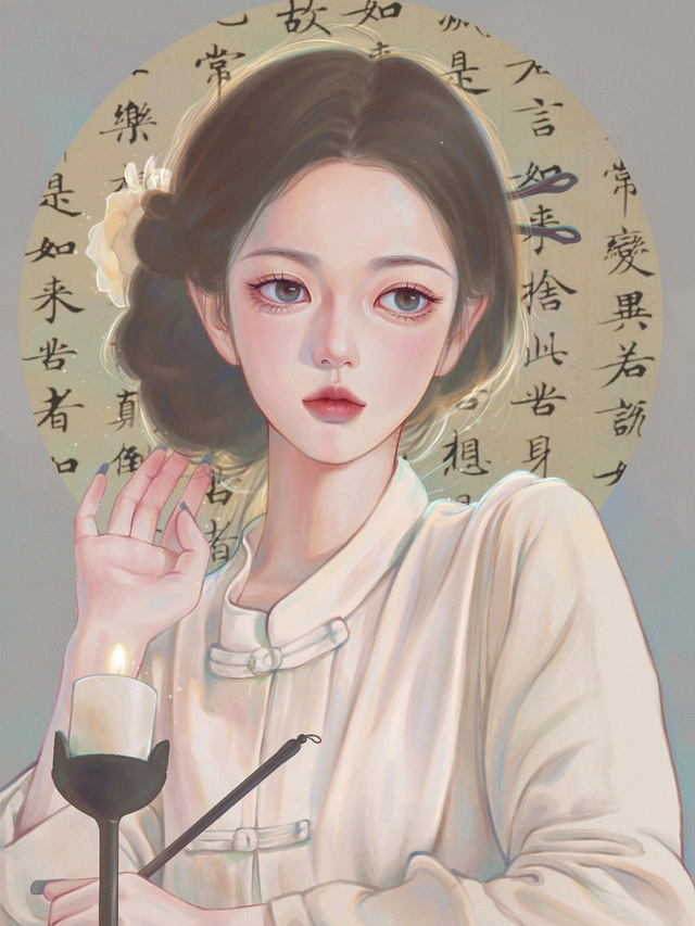 超细腻好看的古风素描画像，快来收藏吧