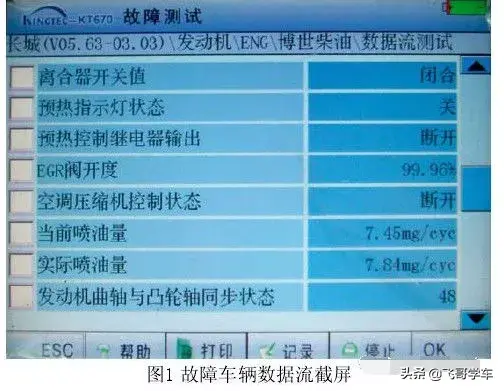 汽修案例：长城哈弗动力不足且冒黑烟